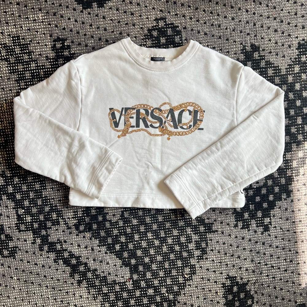Versace white Crewneck sweatshirt